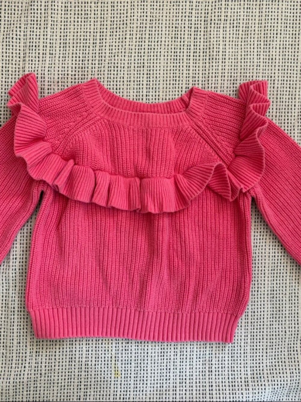 Baby Gap girls ruffle sweater 3T